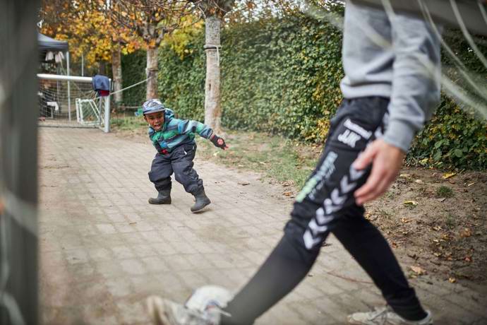 Herlig fodboldkamp